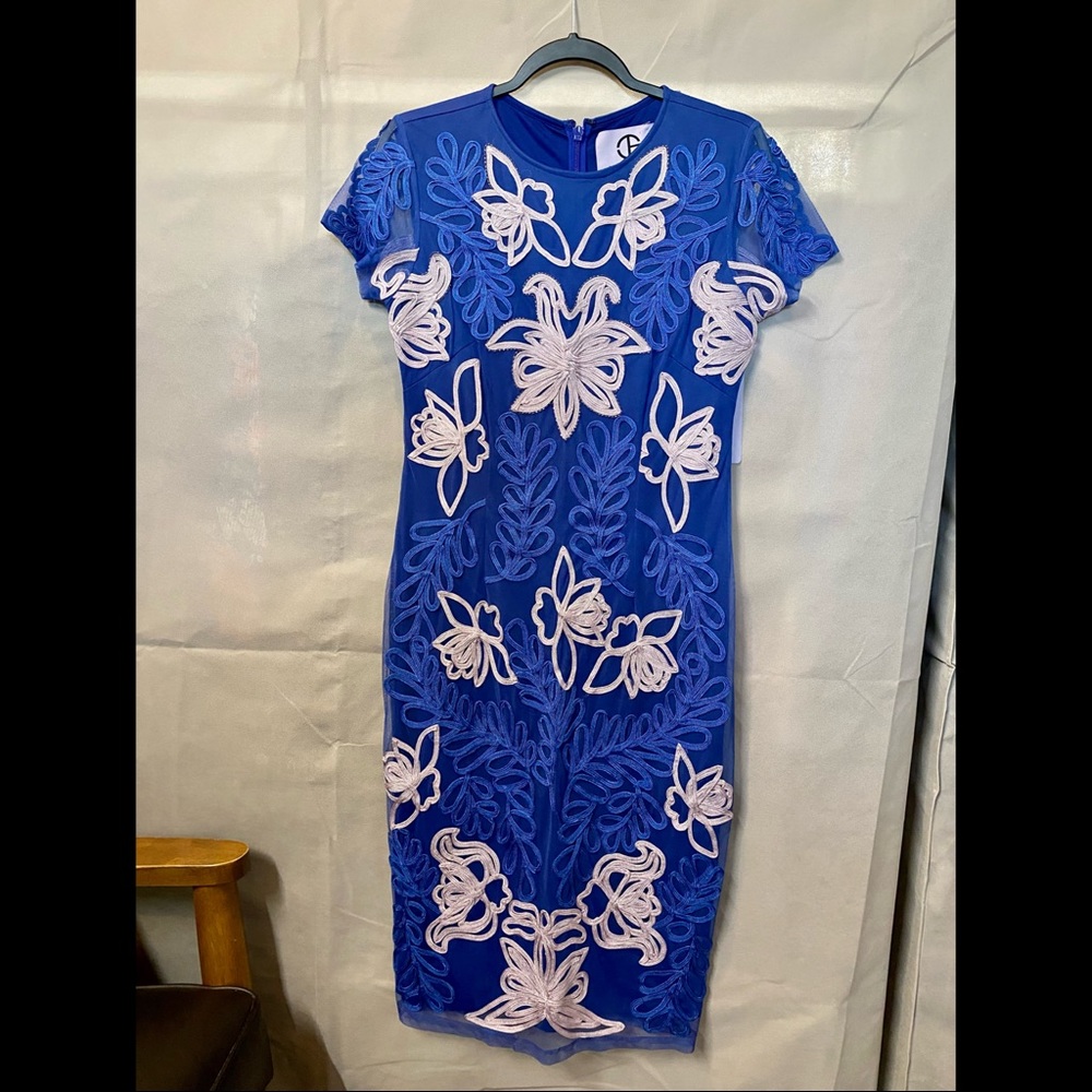 Blue elegant women’s dress JS Collections size 8